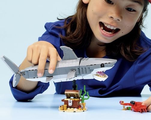🦈 LEGO Creator 3 in 1   Der furchterregende Hai und die Schatztruhe (31381) ab 21,99€ (statt 26€)