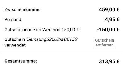 đ± Samsung Galaxy S26 Ultra (512GB) fĂŒr 313,95⏠+ Vodafone Allnet 45GB 5G fĂŒr 34,99⏠mtl. + 500GB gratis đ± Samsung Galaxy S26 Ultra (512GB) fĂŒr 313,95⏠+ Vodafone Allnet 45GB 5G fĂŒr 34,99⏠mtl. + 500GB gratis