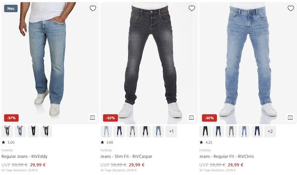 👖 Denimfy Jeans-Sale ab 9,99€ + keine VSK - LTB, riverso, Wrangler, Pepe Jeans uvm. 👖 Denimfy Jeans Sale ab 9,99€ + keine VSK LTB, riverso, Wrangler, Pepe Jeans uvm.