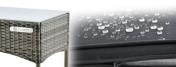 🏡 Juskys Fort Myers Polyrattan Gartenmöbel Set für 125,94€ (statt 180€)