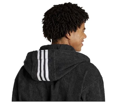 🧥 adidas Unisex Hooded Bademantel mit Kapuze für 49,99€ (statt 70€)   nur XS + L