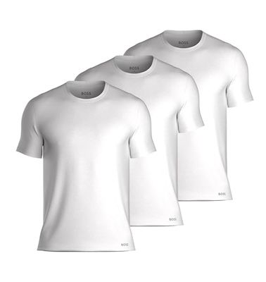 👕 3er Pack BOSS Select T-Shirts in komplett Weiß ab 17,41€ (statt 32€)
