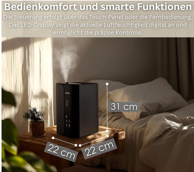 Steinborg Luftbefeuchter 5 Liter Ultraschall & Diffusor für 39,90€ (statt 70€) Steinborg Luftbefeuchter 5 Liter Ultraschall & Diffusor für 39,90€ (statt 70€)
