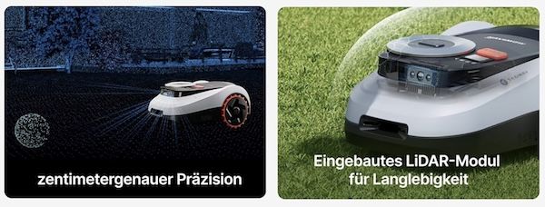 🌱 Segway Navimow i208 LiDAR Mähroboter für 999€ (statt 1.199€)   keine Kabel/Antenne!