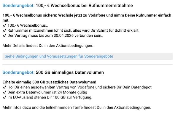 🍏Apple iPhone 17e 256GB für 99€ + Vodafone Allnet 70GB für 34,99€ mtl. + 100€ Bonus