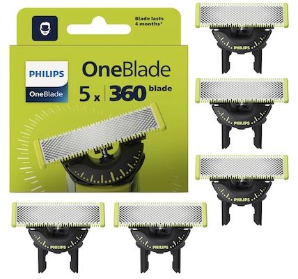 🪒 5x Philips OneBlade 360 Ersatzklinge für 39,99€ (statt 45€)