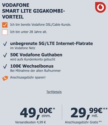 đ± Samsung Galaxy S26 fĂŒr 49⏠+ Vodafone Allnet unlimited 5G fĂŒr 34,99⏠mtl. + 150⏠Bonus đ± Samsung Galaxy S26 fĂŒr 49⏠+ Vodafone Allnet unlimited 5G fĂŒr 34,99⏠mtl. + 150⏠Bonus