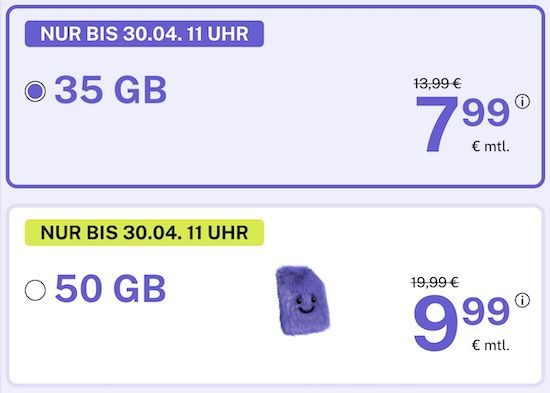 📶 bigSIM 1&1 Allnet-Flat mit 35GB 5G für 7,99€ mtl. 📶 bigSIM 1&1 Allnet Flat mit 35GB 5G für 7,99€ mtl.