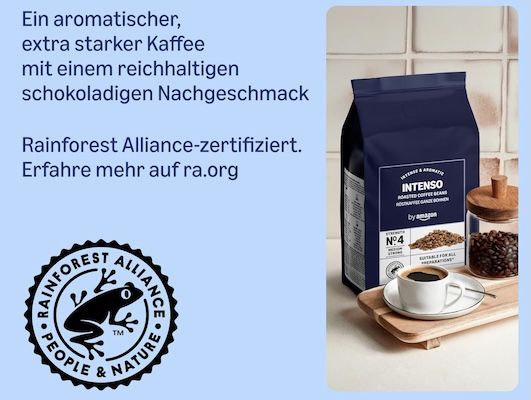 ☕ 2kg by Amazon Kaffeebohnen Caffè Intenso ab 20,08€ (statt 24€)   nur 10€/kg 🤯