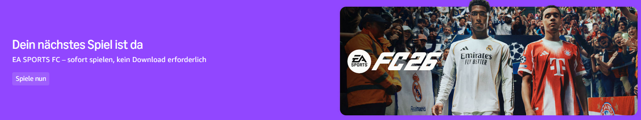 🎮 👾 Amazon Luna: kostenlose Games für Primer Juni: z.B. EA SPORTS FC 26 - Masters of the Universe Legenden uvam 🎮 👾 Amazon Luna: kostenlose Games für Primer Juni: z.B. EA SPORTS FC 26 Masters of the Universe Legenden uvam
