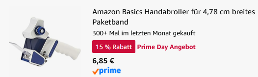 📦 Amazon Basics Handabroller für 6,85€ (statt 10€)