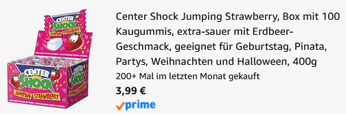 đ 100er Center Shock Jumping Strawberry Box ab 3,99⏠(statt 11âŹ) đ 100er Center Shock Jumping Strawberry Box ab 3,99⏠(statt 11âŹ)