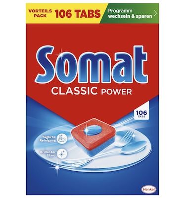 🍽️ 106er Pack Somat Classic Power Spülmaschinen Tabs ab 9,50€ (statt 13€)