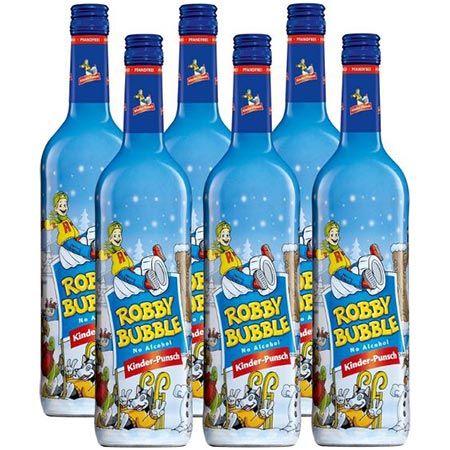 🍾 6er Pack Robby Bubble Kinder-Punsch, alkoholfrei ab 10,88€ (statt 21€)