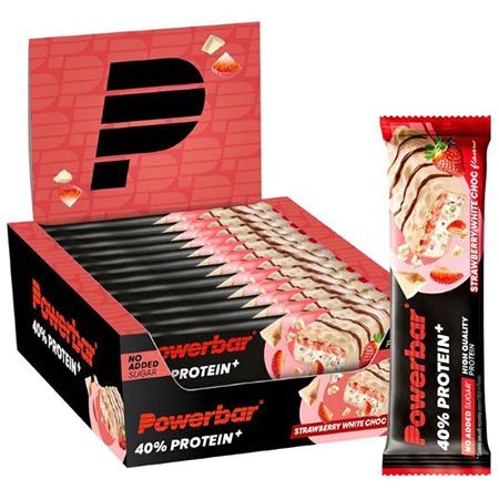 🍓 12er Pack Powerbar 40% Protein Strawberry White Choc Crisp Riegel ab 16,87€ (statt 21€)