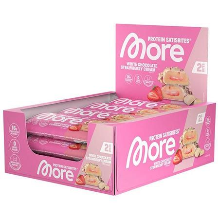 🍫 12er Pack MORE White Chocolate Strawberry Cream Satisbites für 26,49€ (statt 36€)
