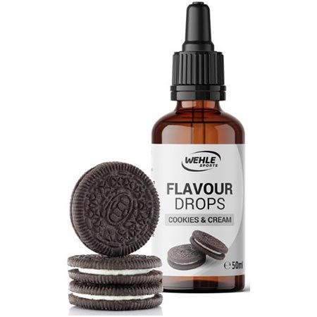 🍪 Wehle Sports Cookies & Cream Flavour Drops, 50ml ab 4,75€ (statt 8€)