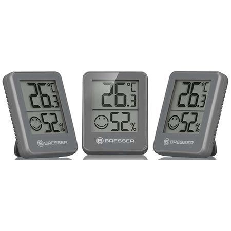 🌡️ 3er Set Bresser Temeo Digitale Thermo- & Hygrometer für 7,96€ (statt 13€)
