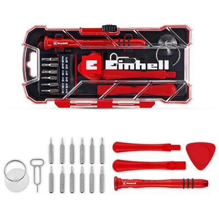 🪛 Einhell Smartphone & Feinelektronik Reparaturset, 18-tlg. für 8,21€ (statt 16€)