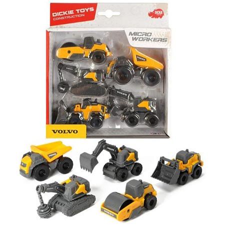 🛻 Dickie Toys Volvo Micro Workers Set für 6,20€ (statt 12€)