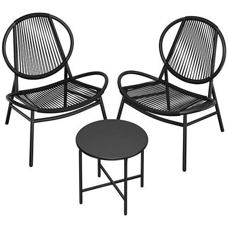 🌞 SONGMICS 3er Balkonmöbel-Set aus 2 Stühlen & 1 Tisch für 67,99€ (statt 90€)