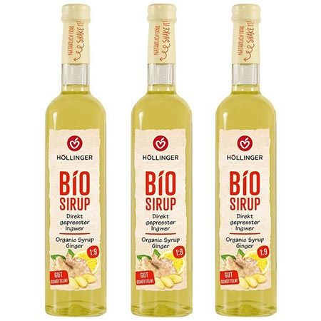 🫚 3er Pack Höllinger Bio Ingwer Sirup, 500ml für 14,99€ (statt 21€)
