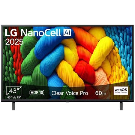 📺 LG 43NANO80A6B 43″ 4K NanoCell AI TV für 242,25€ (statt 320€)