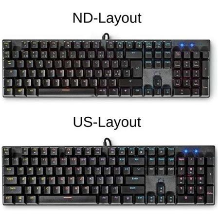 ⌨️ Nedis Mechanische Gaming-Tastatur mit LED im US od. ND Layout für 9,99€ (statt 38€)