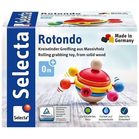 👶🏻 Selecta 61068 Rotondo Kreiselnder Greifling aus Holz für 11,43€ (statt 15€)