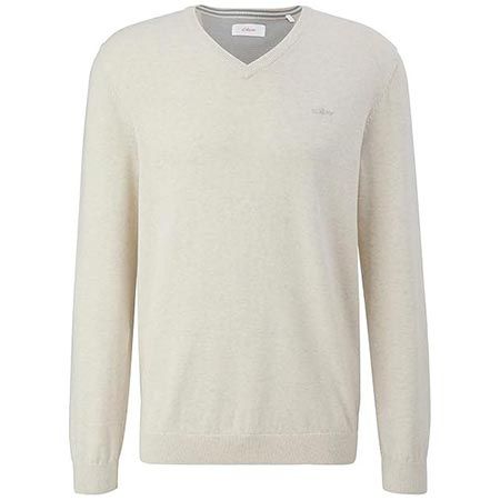 👕 s.Oliver V-Neck Pullover in Wollweiß ab 23,48€ (statt 34€)