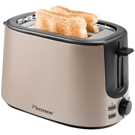 🍞 Bestron Toaster mit 2 Röstkammern & Brötchenaufsatz für 26,39€ (statt 33€)