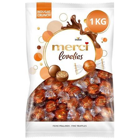 🍫 1kg merci lovelies Nougat Crunch Schokokugeln für 15€ (statt 18€)