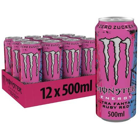 🥤 12er Pack Monster Energy Ultra Fantasy Ruby Red ab 12,02€ (statt 19€) – 1€ pro Dose