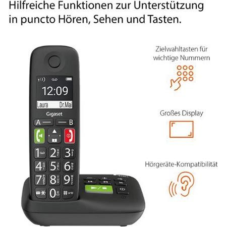 ☎️ Gigaset E290A DUO Senioren DECT-Telefon mit Anrufbeantworter für 52,99€ (statt 67€) ☎️ Gigaset E290A DUO Senioren DECT Telefon mit Anrufbeantworter für 52,99€ (statt 67€)