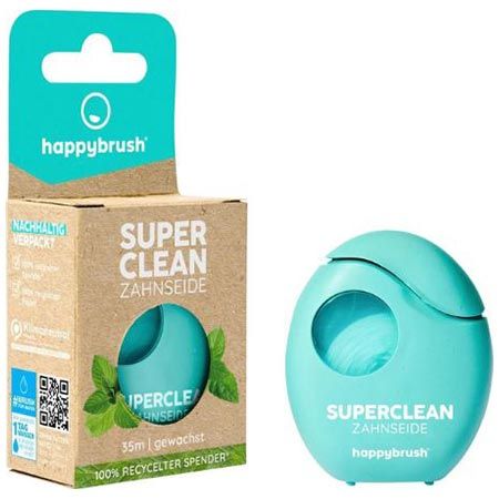 🦷 5er Pack happybrush SuperClean Zahnseide, je 35m für 8,49€ (statt 25€)