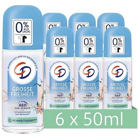 👃🏻 6er Pack CD Deo Große Freiheit Roll-on, 50ml ab 8,64€ (statt 12€)