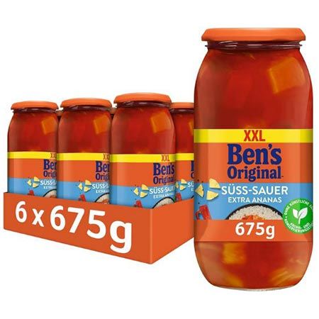 🍛 6er Pack Bens Original Süß-Sauer & Extra Ananas, 675g ab 16,15€ (statt 24€)