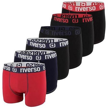 🩳 6er Pack riverso RIVOle Boxershorts Farbmix für 9,99€ (statt 16€) – 1,67€ pro Shorts
