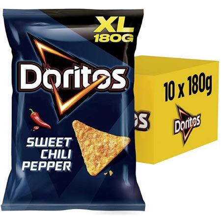 🔥 10er Pack Doritos Sweet Chili Pepper XL, 180g (1,8KG!) für 19,99€ (statt 29€)