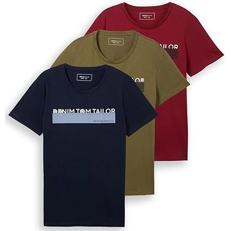👕 3er Pack Tom Tailor Denim T-Shirts ab 22,27€ (statt 31€)