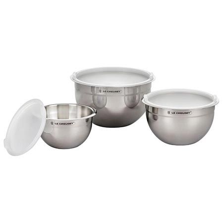 🥣 Le Creuset Rührschüsselset aus Edelstahl, 3-tlg. für 49,99€ (statt 62€)