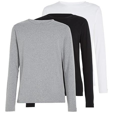 👕 3er Pack Tommy Hilfiger Basic Langarmshirts ab 35€ (statt 43€)