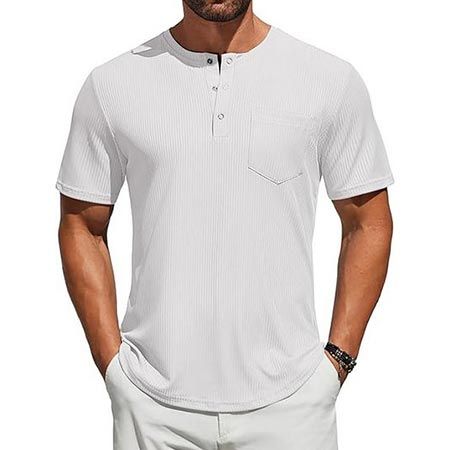 👕 Coofandy Henley T-Shirt mit Knopfleiste in versch. Farben für je 10,19€ (statt 17€)