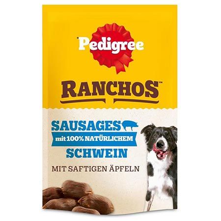🐶 7er Pack Pedigree Ranchos Sausages mit Schwein & Apfel ab 13,28€ (statt 21€)
