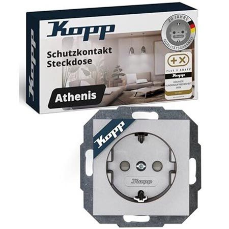 đ 3x Kopp Athenis Schutzkontakt-Steckdose (ohne Rahmen!) fĂŒr 9,84⏠(statt 20âŹ) đ 3x Kopp Athenis Schutzkontakt Steckdose (ohne Rahmen!) fĂŒr 9,84⏠(statt 20âŹ)