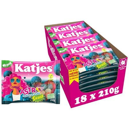🍬 18er Pack Katjes Astro Queen of Stars Sauer, 3,78kg! ab 19€ (statt 25€)