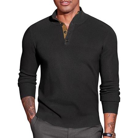 👕 Coofandy Langarm Poloshirt mit Stehkragen in versch. Farben für je 17,39€ (statt 29€)