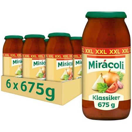 🍝 6er Pack Miracoli Klassiker Pasta Sauce XXL, 675g ab 16€ (statt 24€)