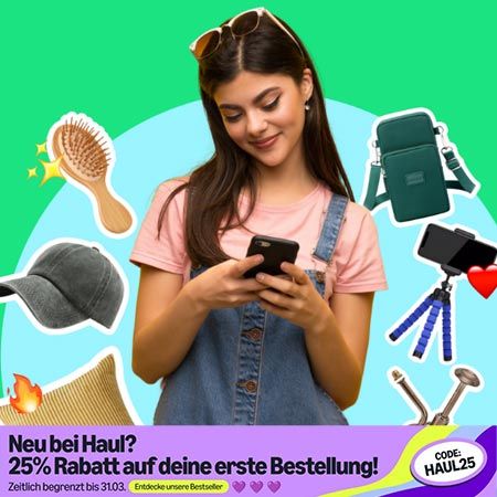 🛒 Amazon Haul: -25% Extra-Rabatt auf die erste Bestellung – Nur bis 31.03.!