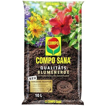🌱 Compo Sana Qualitäts-Blumenerde mit 12 Wochen Dünger, 10L für 5,99€ (statt 10€)